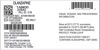 Label (72241 056 11 Olanzapine 20mg 67046 1604 30)